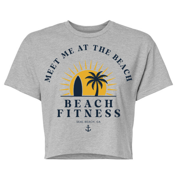 MEET ME AT THE BEACH - WOMEN'S CROP T-SHIRT - $K95S6Z$ Thumbnail