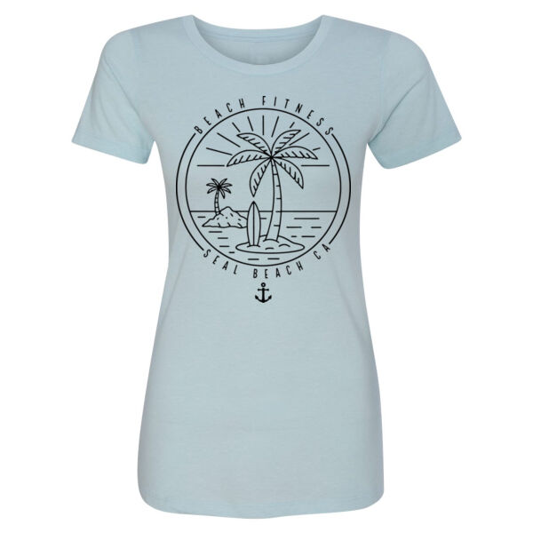BEACH OUTLINE - WOMEN'S FITTED T-SHIRT - $PDJAF8$ Thumbnail